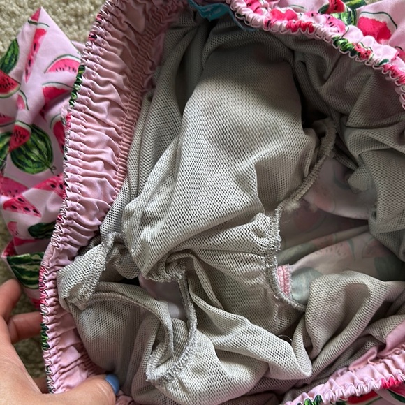 Happy Hour Watermelon Print Pink Green Swim Trunks Pull On Mens Small - Picture 4 of 7